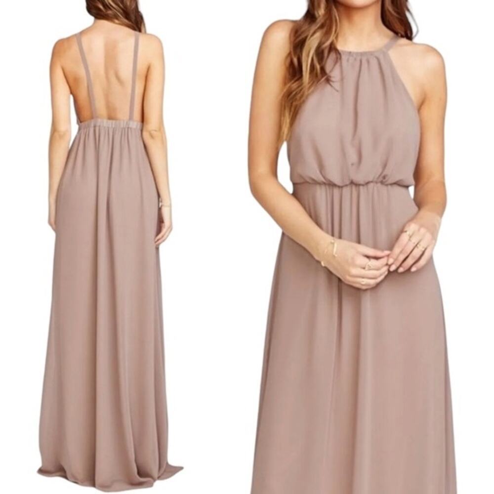 Show‎ Me Your Mumu Amanda High Neckline Maxi Dress Small